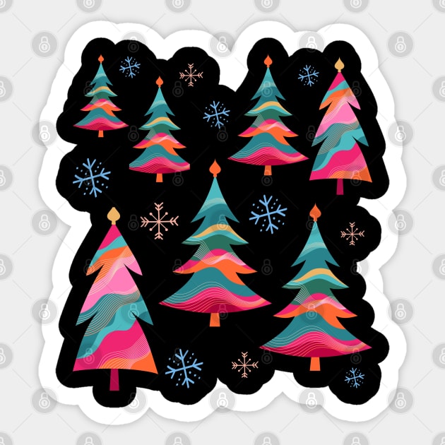 Christmas Vacation Christmas Tree T-Shirt Sticker by HJDesign